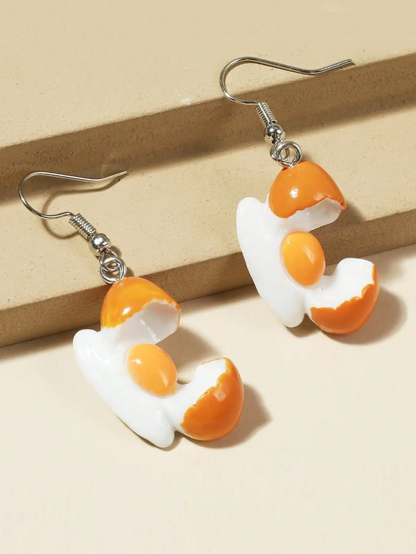 Cracked Egg Earrings With A Fun And Humorous Y2K Twist Funny Earrings Trendy Jewelry