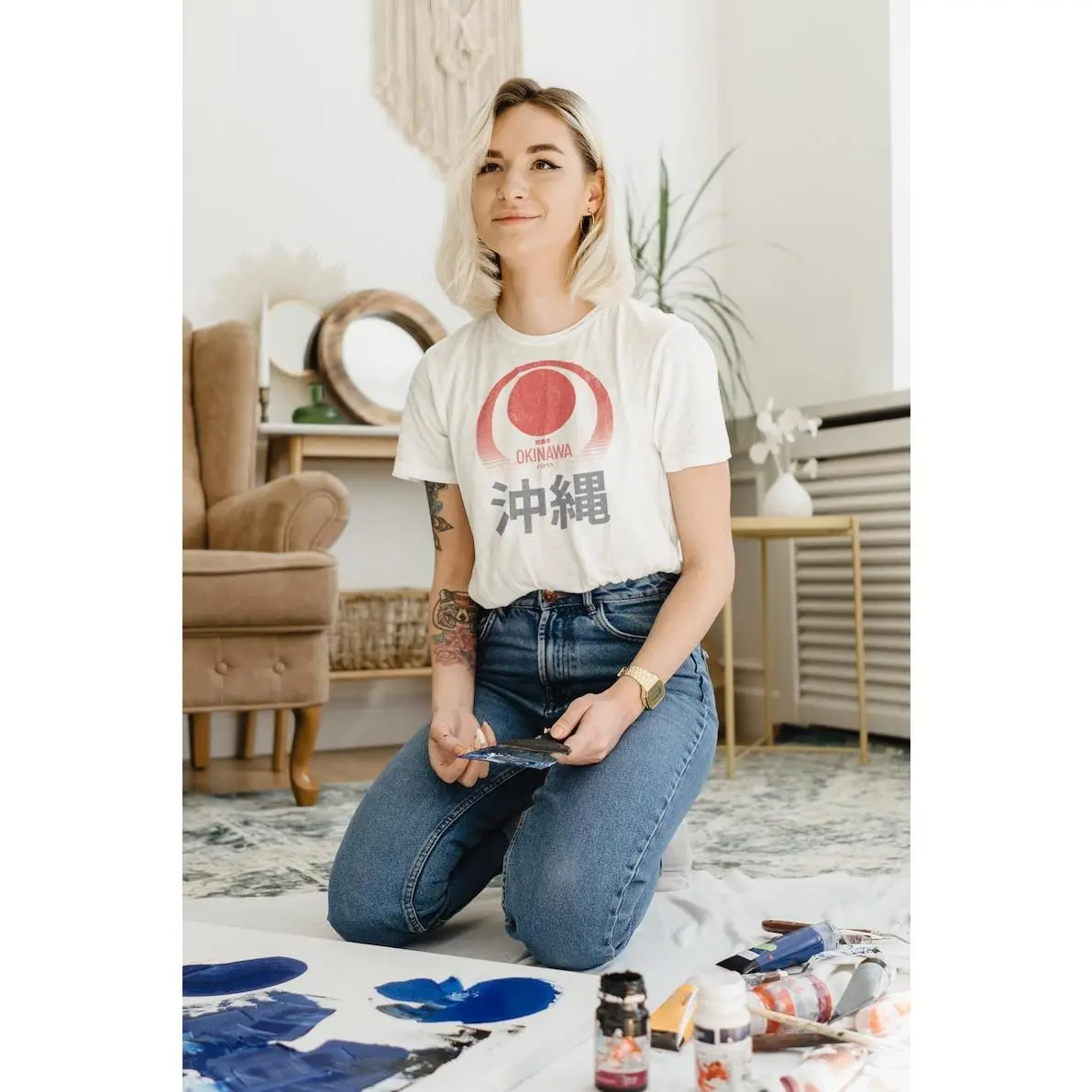 Vintage Okinawa T-shirt, Retro Japan Graphic Tee. Souvenir Shirt. 90s Style. Gift.