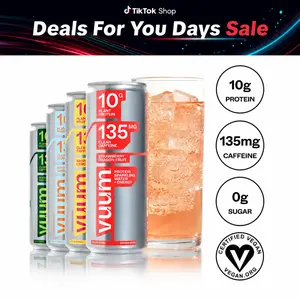 Drink Vuum Variety Mix Protein Sparkling Water Natural Beverage with Zero  Sugar