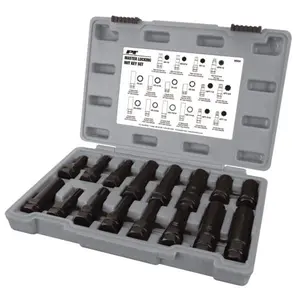212 MAIN Locking Lug Nut Master Key Set - M994 Perform Tool, Black Oxide, Chrome Steel, Double Hex, Automotive Maintenance Tools