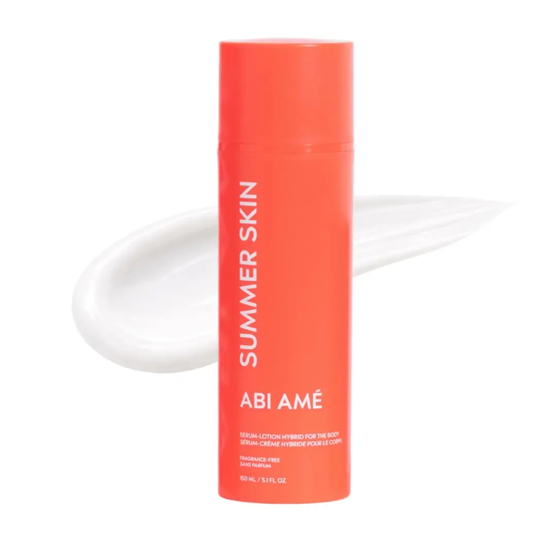 Summer Skin: hydrating body serum+lotion, lightweight body care Fragrance Free No Residue Sensitive Repair