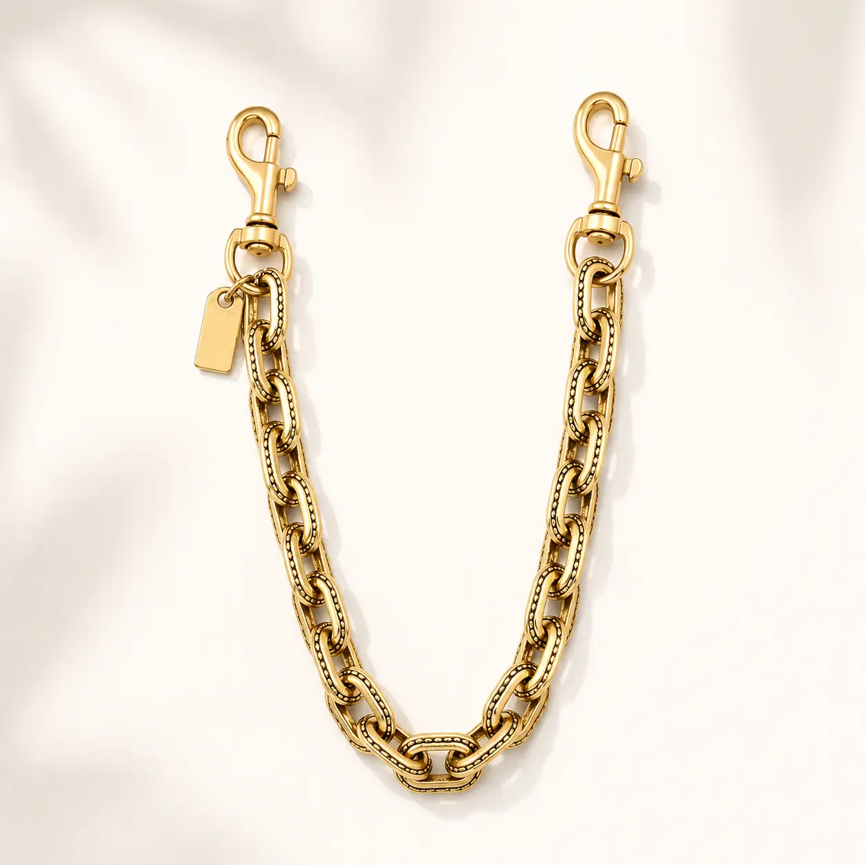 Elegant Handbag Chain Purse Strap, Sparkling Metal Detachable Accessory for Women Girls, Lightweight 24.5 cm in Gold or Silver Tone, Daily Wear, Sparkling Chain