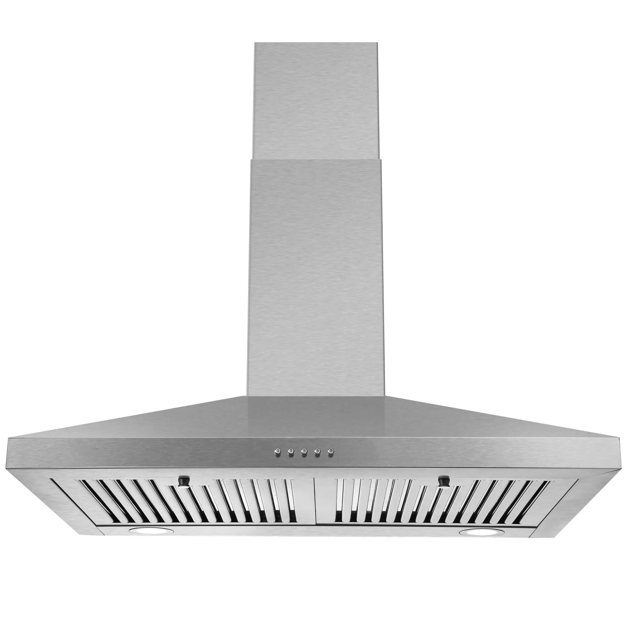 30-Inch Stainless Steel Range Hood (USGD2475) - 450 CFM, Ducted/Ductless Convertible Over Stove Vent, 120V, 60Hz Wall Mount, 3-Speed Exhaust Fan with Control, LED Light, Washable Grease Filter, Durable Kitchen Appliance