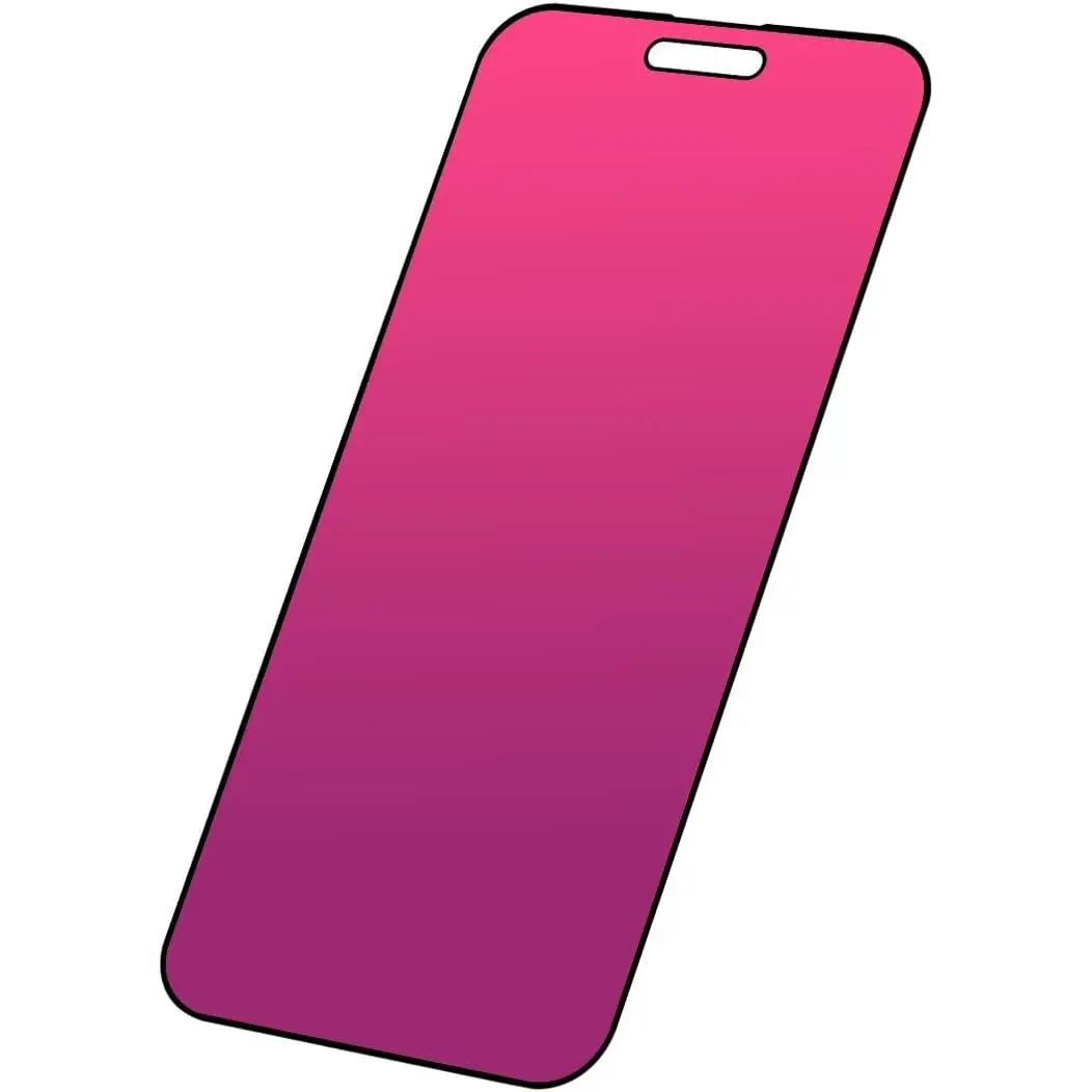 Privacy Screen Protector for iPhone 16 Pro Max, 6.9 inch Tempered Glass Gradient Colorful Anti Blue Light HD Full Coverage