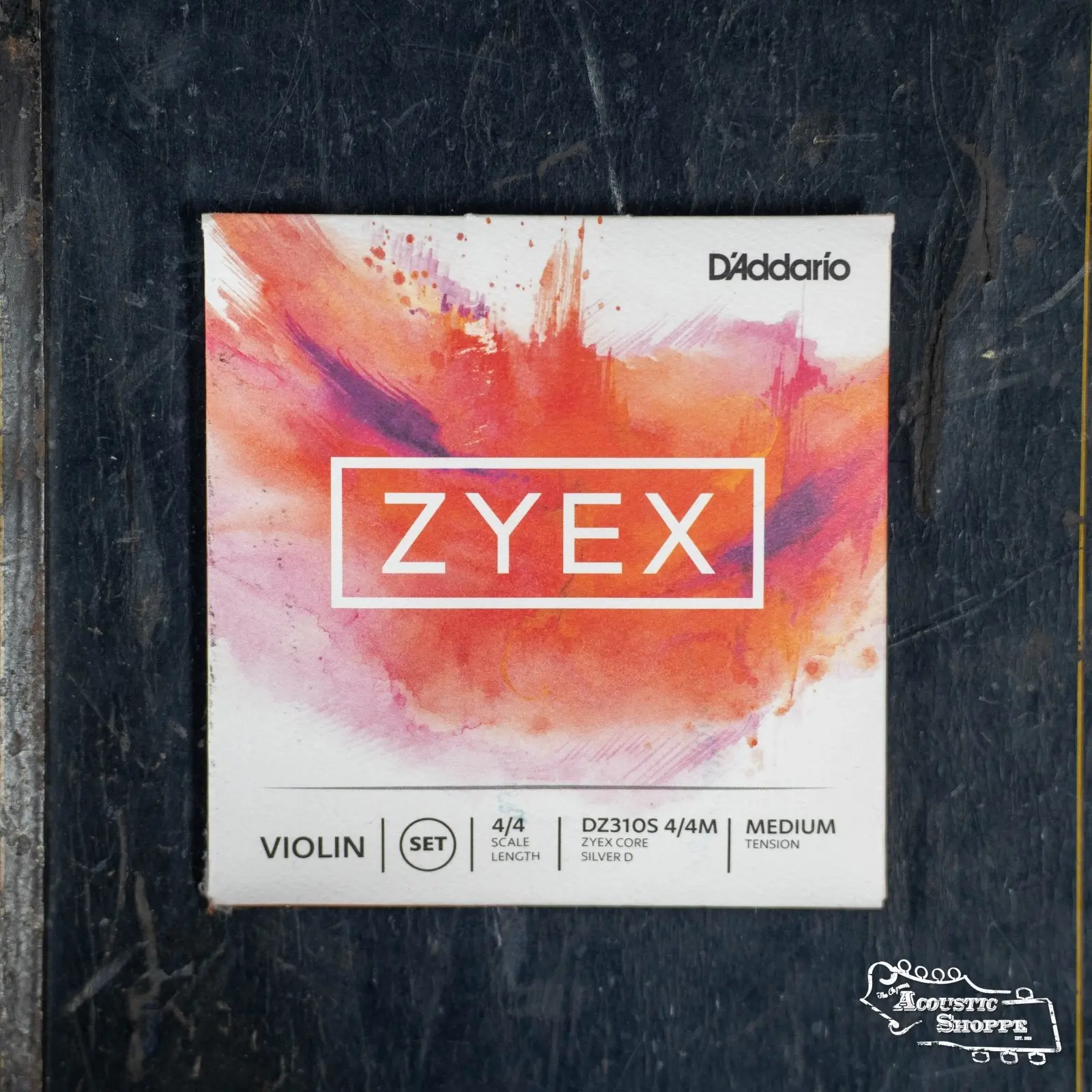 D'Addario DZ310S Zyex Violin String Set with Silver D 4/4M Scale - Medium Tension