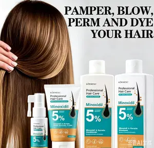 5% Minoxidil Hair Growth Kit | Separately Sold Serum, Shampoo, Conditioner, Scalp Massage Balm | Anti-Hair Loss, Follicle Activation, Damaged Repair, Hairline Enhancement Professional Care Solution Haircare