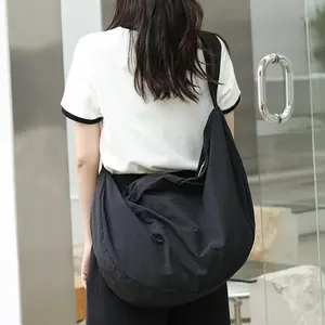 3 Colors Large Capacity Shoulder Bag, Baggu Crescent Bag - Stylish & Functional