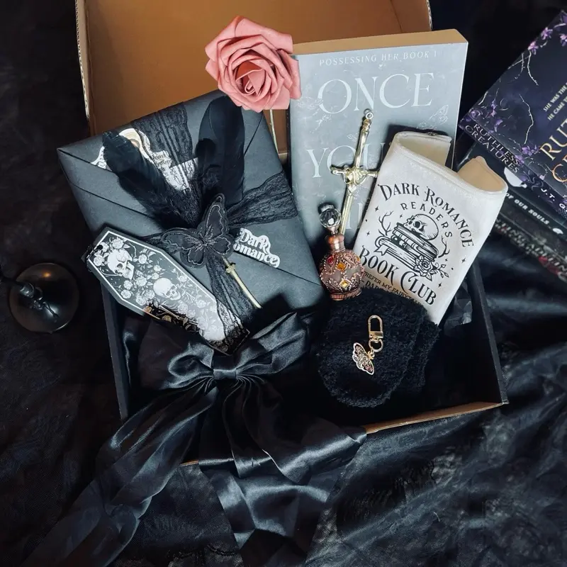Blind Date with a Book Box - Dark Edition | Veiled Novellas Box | Spooky | Gothic | Book Lover’s Gift | BookTok | Spicy/ Smutty | Bookish | Dark Romance