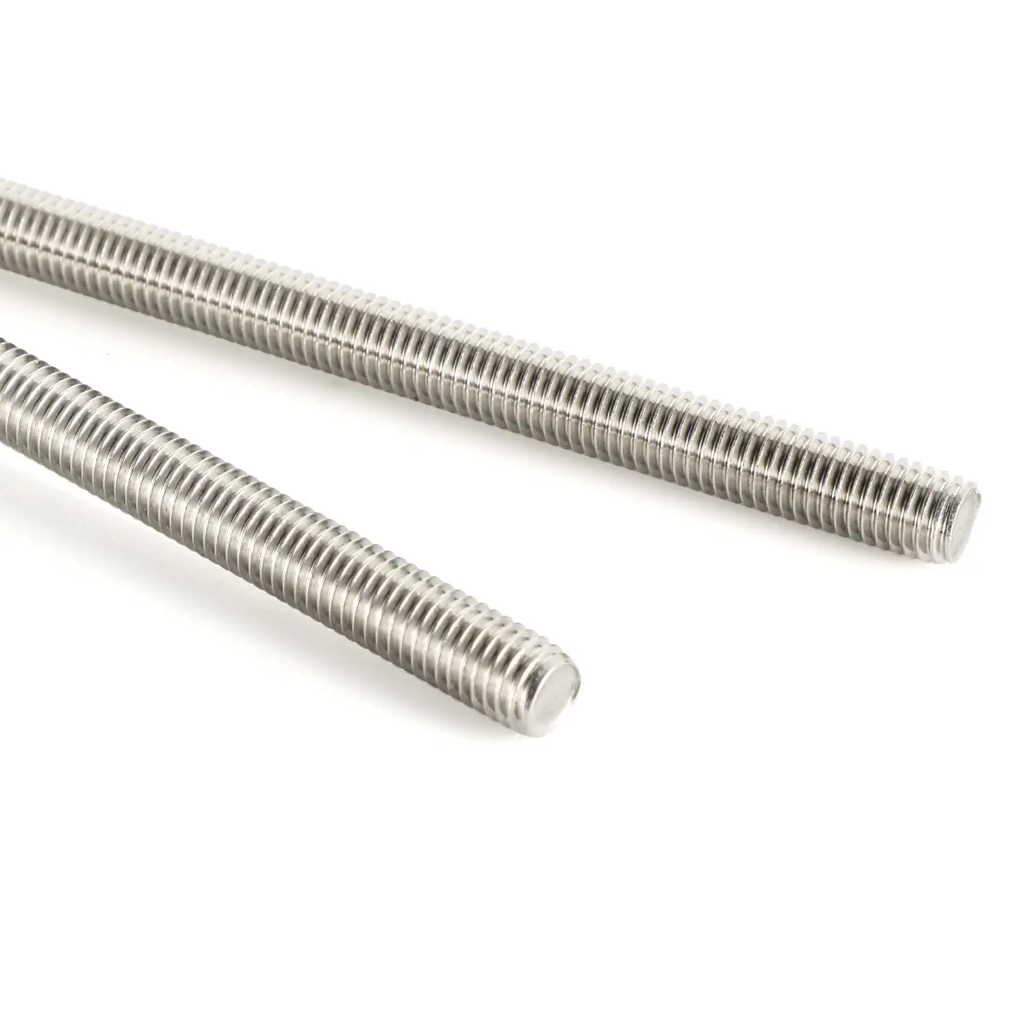 M6-1.0 x 300mm Fully Threaded Rods, Long Threaded Studs, Right Hand Threads, All Threaded Rod, 304 Stainless Steel, 2 count