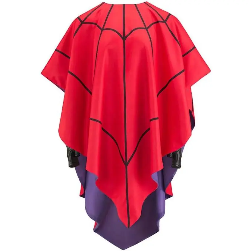 Lydia Deetz - Disfraz de cosplay con capa de Lydia, poncho de telaraña roja, capa para mujeres y adultos