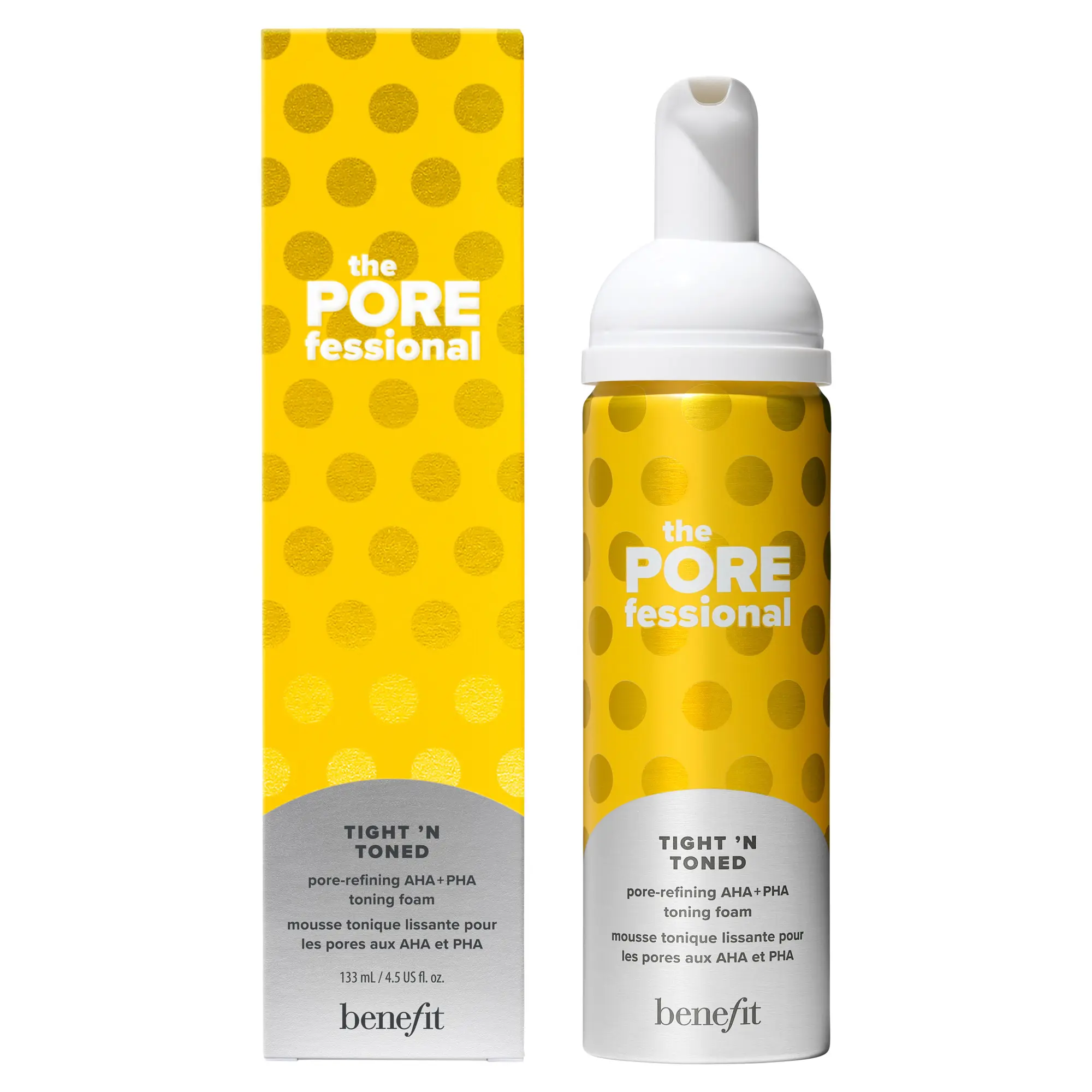 Benefit Cosmetics The POREfessional Tight 'N Toned Pore-Refining AHA+PHA Foaming Toner Benefit Cosmetics The POREfessional Tight 'N Toned Pore-Refining AHA+PHA Foaming Toner