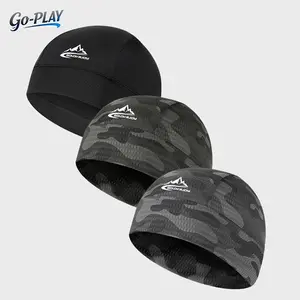 2Pcs/3Pcs Unisex Camo UPF 50+ UV Protection Cycling Helmet Liner Skull Caps | CyclingTok MotorcycleTok OutdoorTok SunSafeTok Breathable Mesh Sweat Wicking Cooling Hat | for Cycling Running Hiking Gym Summer Outdoor Sports