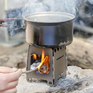 Outdoor Camping Stove, Portable Folding Woodstove, Camping Kitchenware For Outdoor Survival, Picnic, Hunting, Outdoor Camping Burner