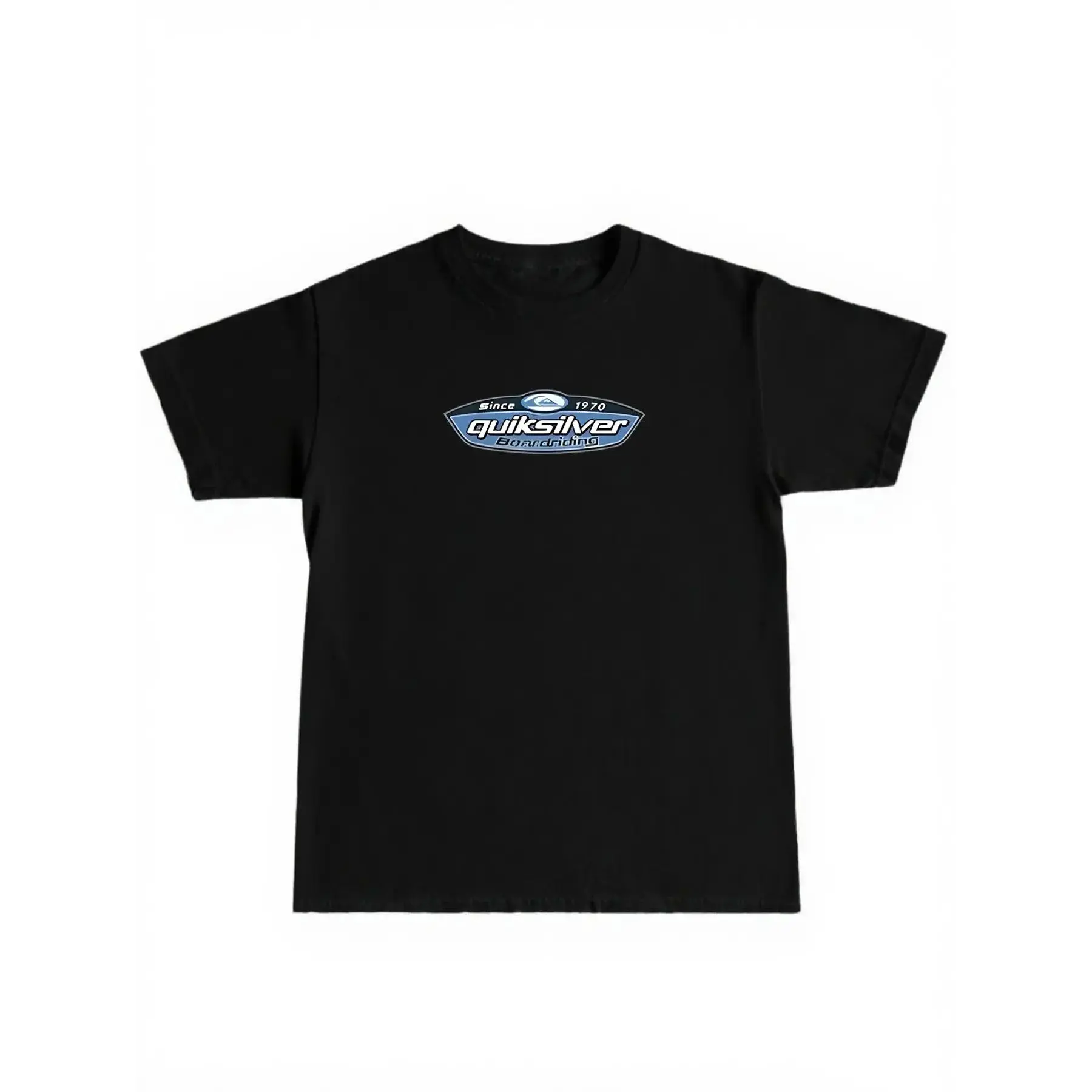 Vintage 90s Quiksilver Performance Flight T-Shirt - Unisex Short-Sleeve Casual Menswear Round Neck Surf Top, Summer Fashion Essential, Fitted Medium Fabric