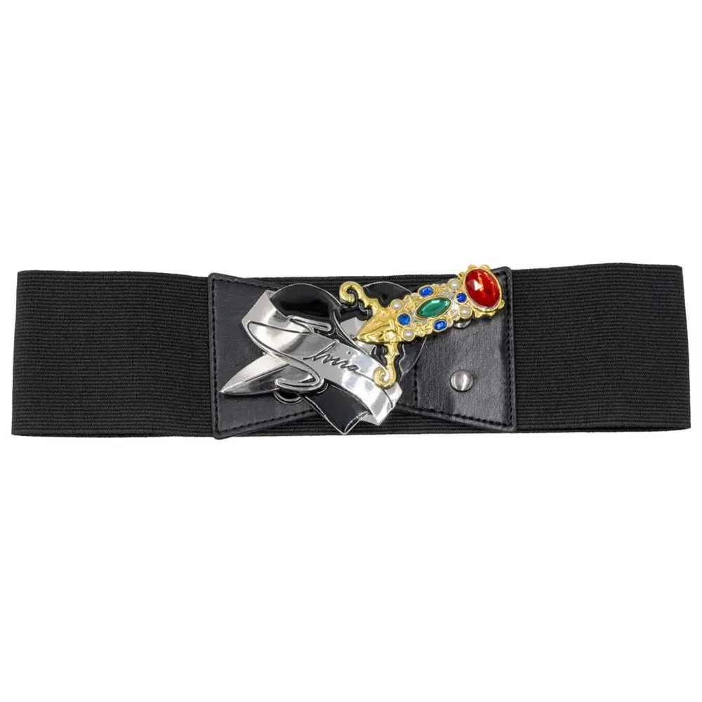Women's  Elvira Dagger Elastic Waist Belt Black