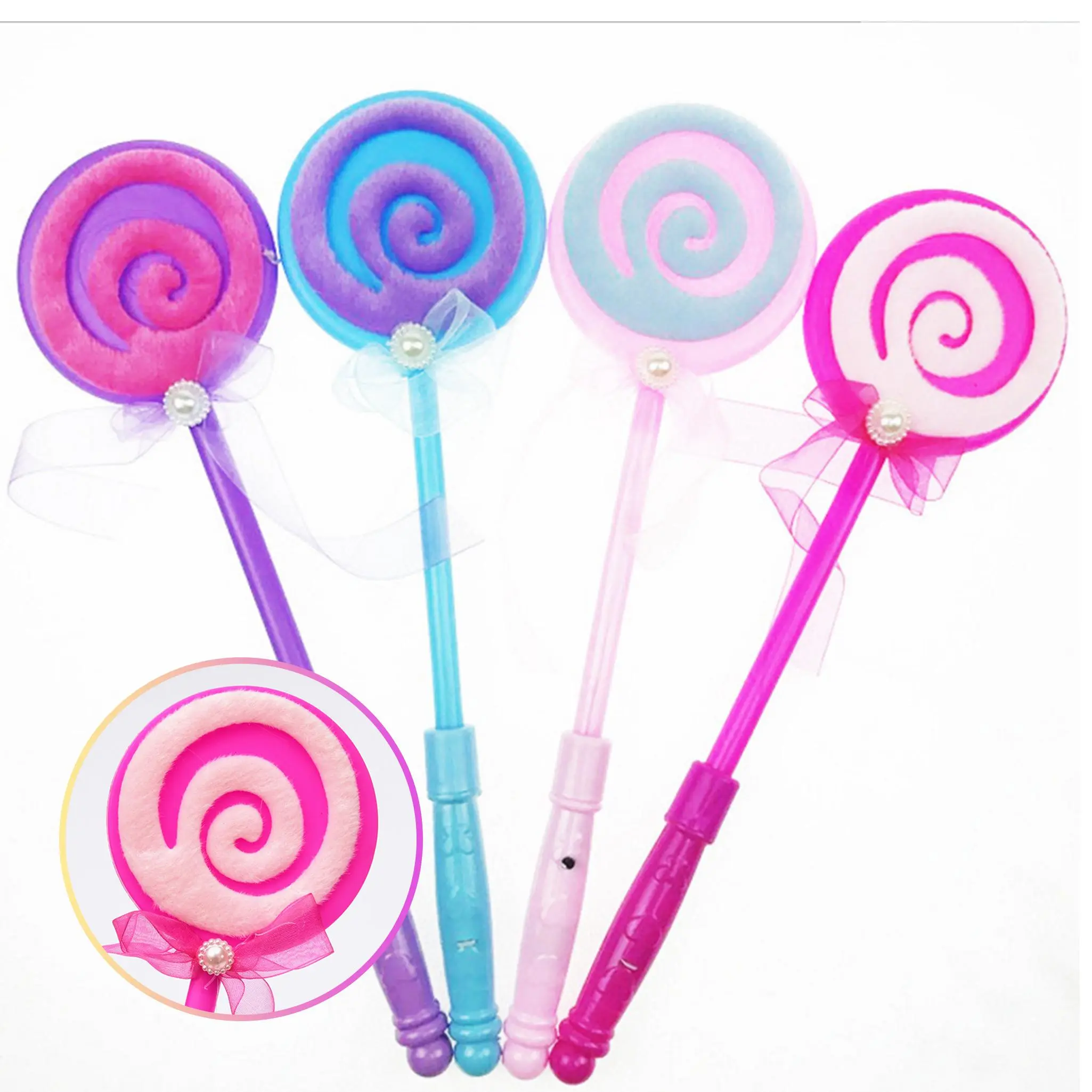 LED Light Up Lollipop Wands 8 Packs Multi-Mode Glow Stick Toys Safe Bendable with Vibrant Visual Effects for Carnivals & Parties