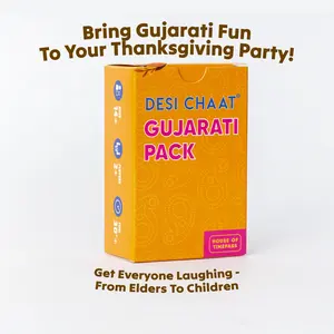 Desi Chaat - Gujarati Pack Taboo Game l 360 Words & Hours Of Fun For Family l Desi Family Friend Wedding Diwali Eid Party Indian Game Night