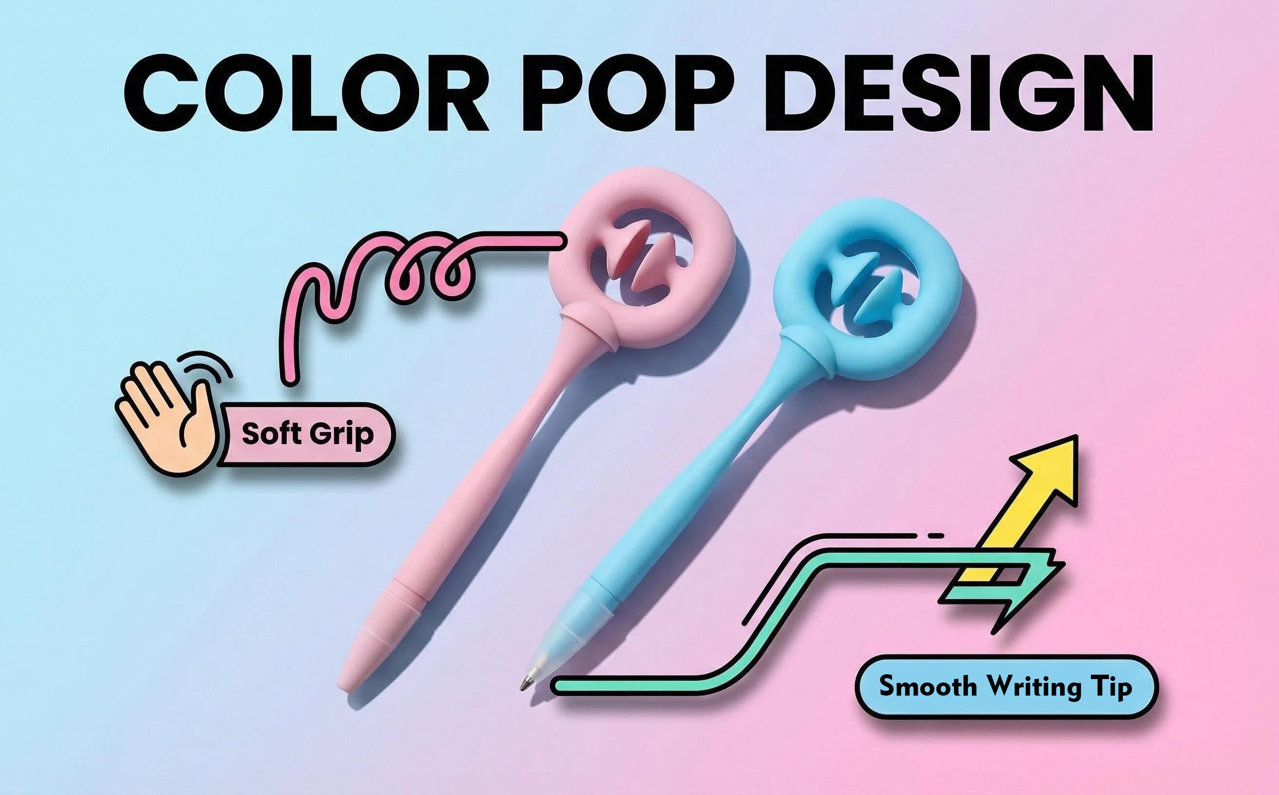 23-in-1 Fidget Pen Set: 19 pens + 1  gradient decompression pen bag + pen clips, Fun Creative Gift for Home Office School Business.students, teachers, nurses and artists, magical pen, gift for kid, husband, friend, colleague, wife