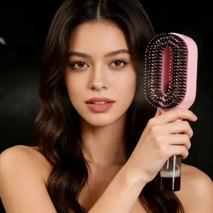 Spray Comb, Styling Comb, Innovative Spray Styling Comb for Dry and Wet Hair, Non-Tangling Nylon Bristles, Easy to Use, Abs Plastic Handle, Anti-Static, Salon Tool, Tangle Free Hair