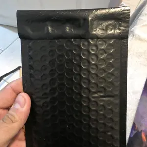 Bubble Mailer - Black Protective Packaging with Bubble Texture for Secure Shipping
