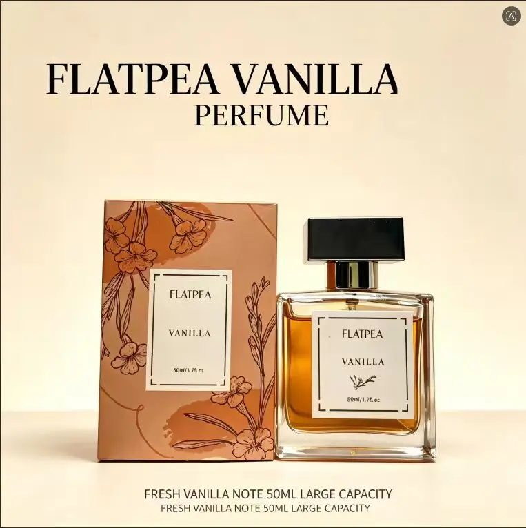 FLATPEA  Eau de Parfum 50ml (1.7 fl oz) | Patchouli, Vanilla, Bergamot | Floral & Spicy | Made with Clean & Vegan Essentials Oils | Cruelty Free Fragrance Perfume | Super Brand Day Exclusive summervib