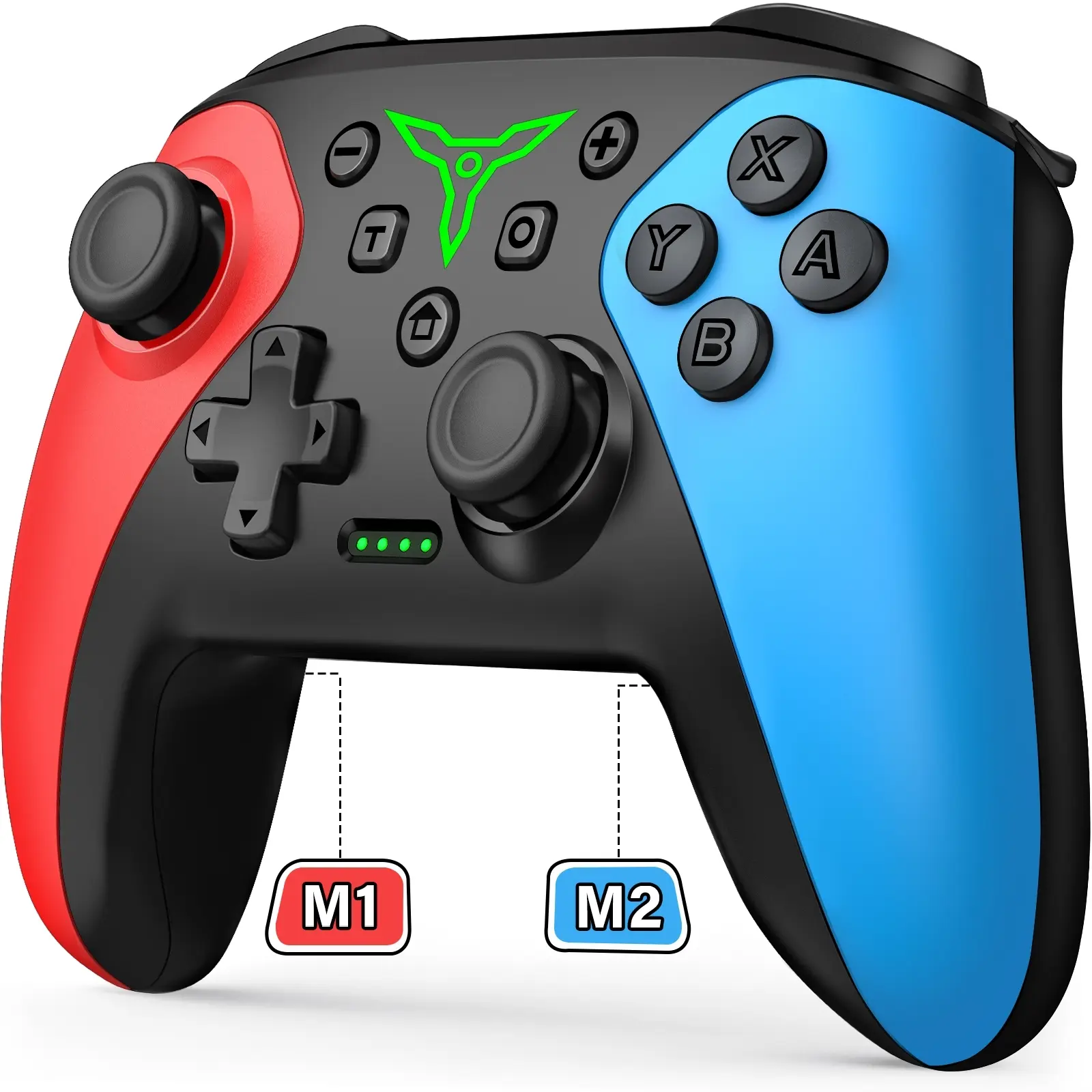 Wireless Switch Controller for Nintendo Switch/Switch 2/Lite/OLED Controller, Switch Controller with a Mouse Touch Feeling on Back Buttons, Extra Switch Pro Controller with Programmable, Turbo Function