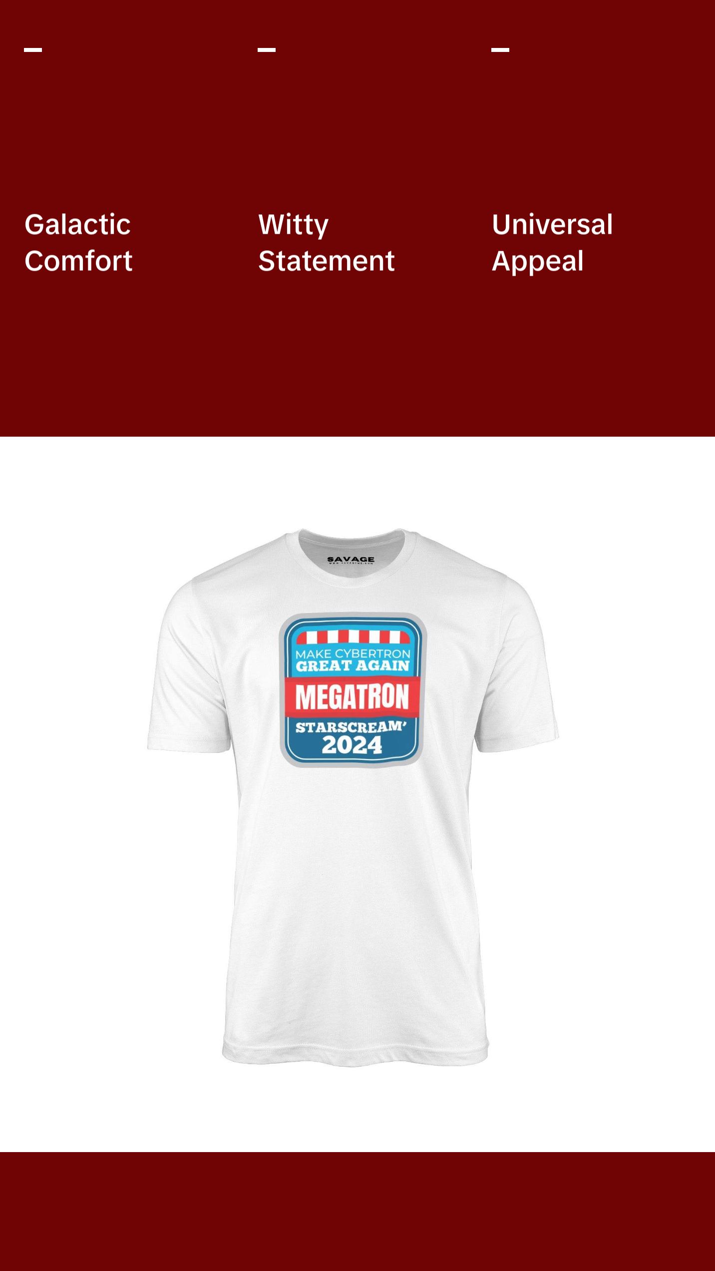 Make Cybertron Great Again - Megatron/Starscream 2024 - Unisex T-Shirt