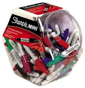 212 MAIN Sanford 35111 Sharpie Half Size Portable Mini Marker, Pack of 72, Quick Drying, Permanent Ink