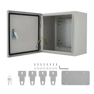 Garvee Electrical Junction Box，Outdoor/Indoor Steel Enclosure Electrical Box Weatherproof,with Mounting Plate