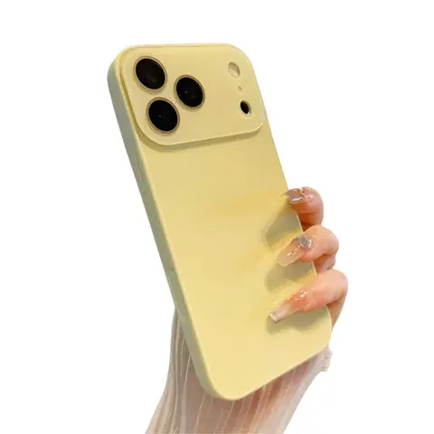 Crystal Shockproof Phone Cover for iPhone 13/14/15/16/17 Pro Max, TPU+PC Tough Composite Material, Highly Transparent Slim Fit, Delicate Silky Touch, Bare-Hand Feel, Drop & Scratch Protection, Mobile Phone Accessory