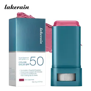 Tinted Balm Stick, Blush Stick Moisturizing Makeup Easy Stick, Hydrating Blend-able Long Lasting Lightweight Natural Face Makeup, Lip Cheek Tint