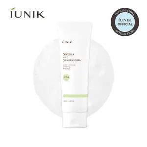 [IUNIK Official] Centella Mild Cleansing Foam | Deep Cleansing & pH Balancing for Sensitive & Oily Skin | 120ml / 4.05 fl oz