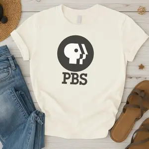Vintage PBS Logo T-Shirt - Retro Public Broadcasting Service Tee - Classic Educational TV Shirt for Nostalgic Fans - Save PBS