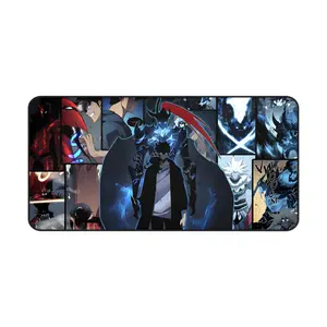 Solo Leveling Playmat and Mousepad | 24x14 | Non Slip | Solo Leveling | TCG, pc accessories  (1)