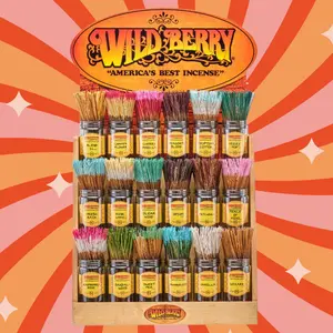 Wildberry Incense 100ct - Original incense for meditation and spiritual growth Scented Aroma Freshener Perfume Fragrance