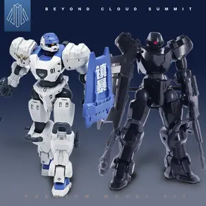 Authentic Rebuildable Mecha Model Kit, High-Mobility Full Body Structure, Shield Modular Accessories, Compact Display Design, Collectible Gift