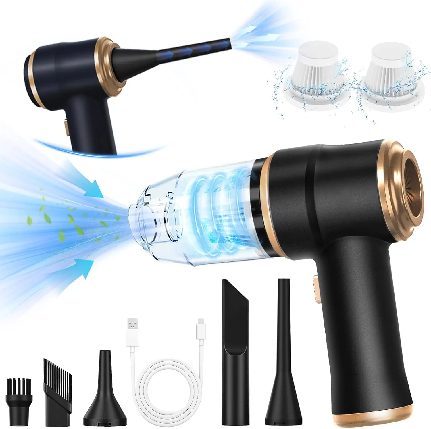 4 in 1 21000Pa Mini Car Vacuum Cleaner Portable Cordless Handheld Vacuum Cleaner, Vacuum Cleaner & Air Purifier, Sofa, Office, Pet, Home dustbuster compact vacuum multifunctional vacuumcleaner mini aspira vacuum robots