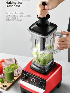 1pc Regular Household User Powerful Multifunctional Blender, Dual Cup Large Size Countertop Mixer,Quick Crush Feature,for Smoothie Drink,Ice Shredding,Soymilk,Baby Food,Frozen Fruits,Nutri Blender,Food Processor