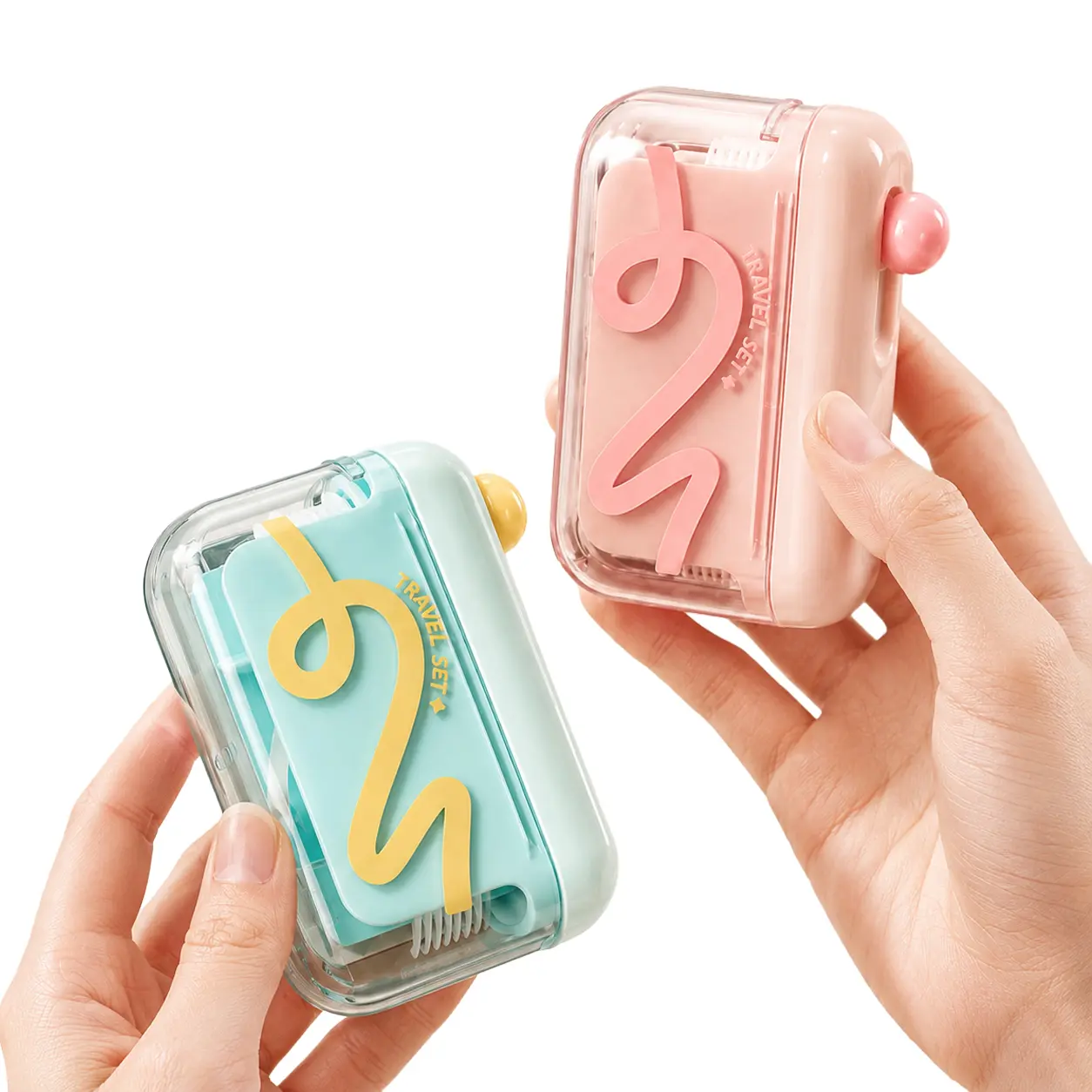 Portable Floss Stick Storage Box - Hygienic Flosser Dispenser with Quick-Release Mechanism for Travel, Bathroom Use