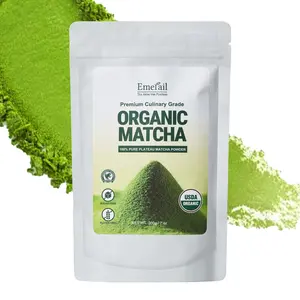 Emerail Organic Matcha Powder, USDA-Certified Pure Matcha Green Tea Powder, Premium Culinary Grade, Perfect for Lattes Smoothies and Baking, Sugar Free (70g / 2.5oz Pouch)