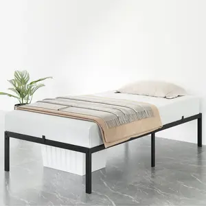 【GARVEE】Heavy Duty Low Profile Metal Platform Bed Frame, Sturdy Mattress Foundation, Noise-Free, No Box Spring Needed (Black)