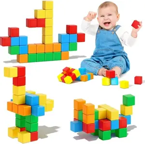 Mother's Day Gift Magnetic Blocks for Kids Ages 3-5 4-8 Magnetic Building Blocks for Toddlers Magnet Cubes Sensory Creative Learning Toys Gift for Kids