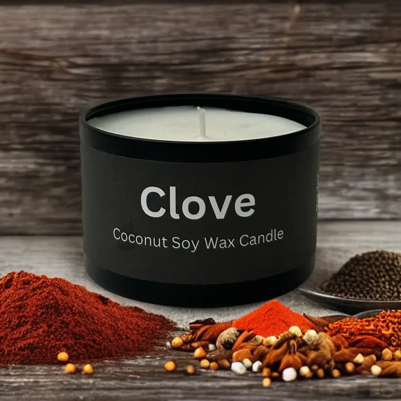 Clove - Scented Candles For Men | Handcrafted, Vegan, Cruelty-Free, & Sustainable | Coconut Soy Wax Candles