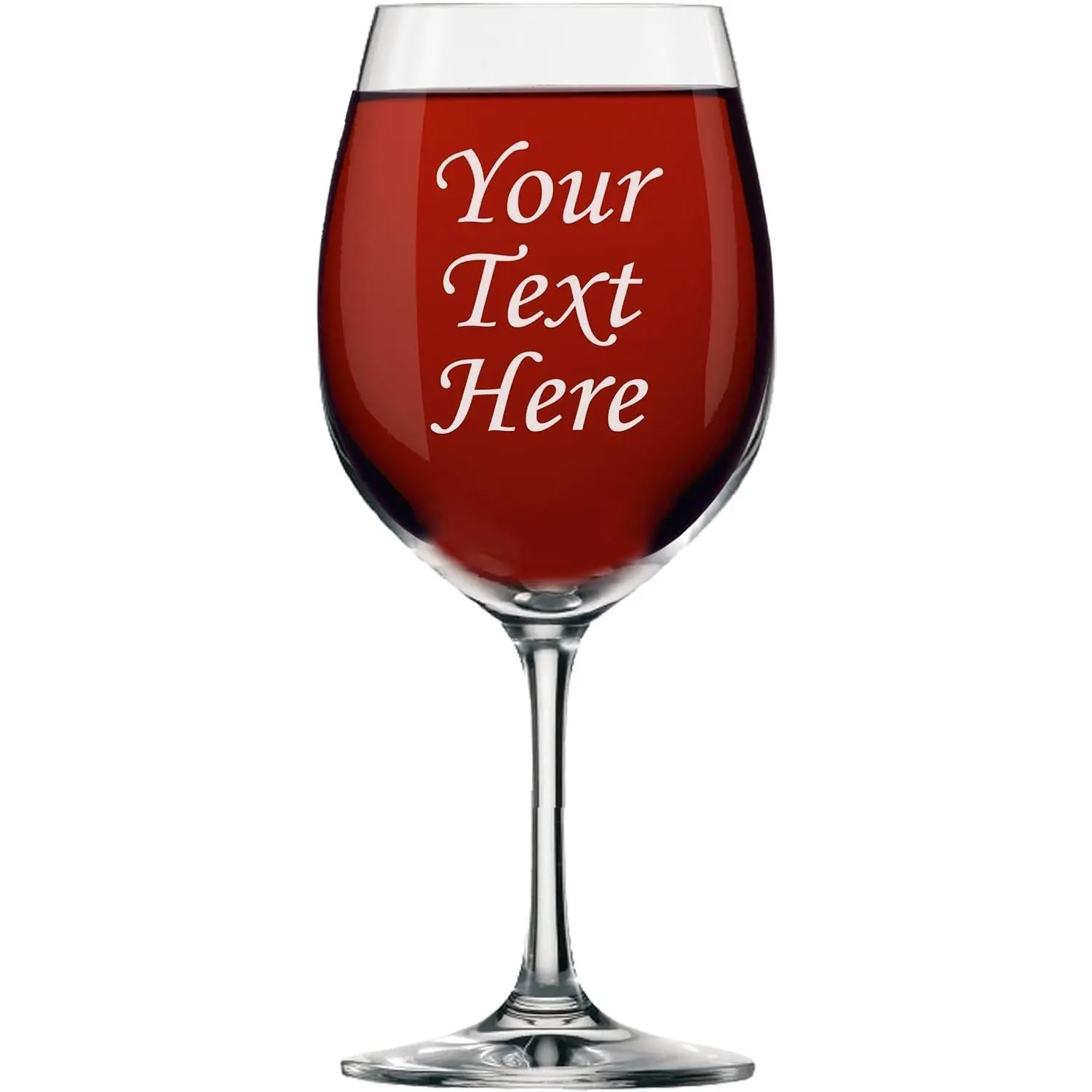 My Personal Memories, Personalized Wine Glass With Stem - Engraved with Your Custom Text Gift