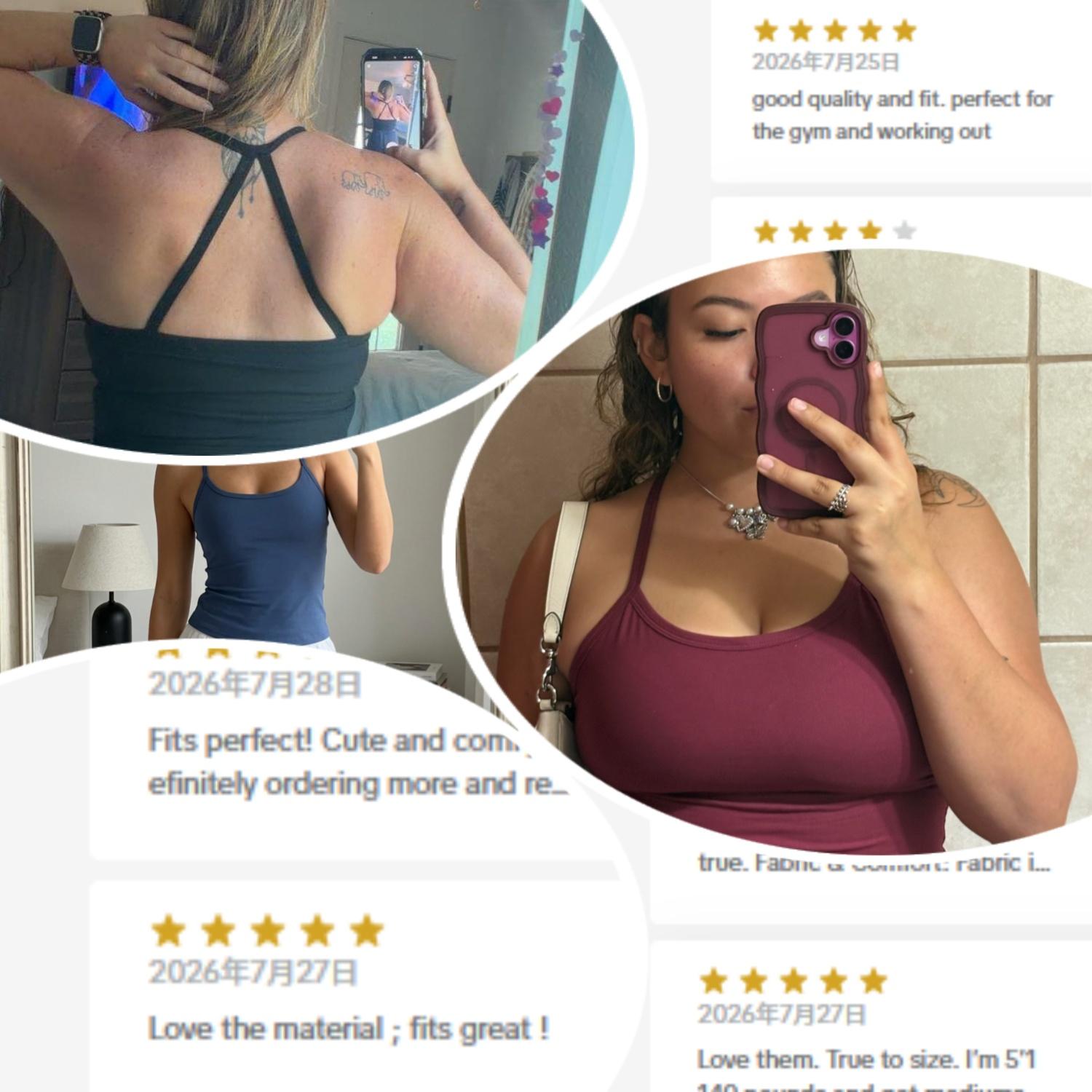 Women's 3-Piece Athletic Tank Top Set - Y-Back, Breathable Quick-Dry Knit Fabric, Built-In Bra Pads, Trending Cute Going Out Tops, Athletic Style, for Running & Fitness Enthusiasts, Cold Wash, Athleisure Breathable Clothes
