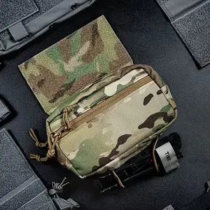 Small chest hanging expansion hanging accessories package camping field equipment accessories Fanny Pack for Tactical Vest Plate Carrier Chest Rig Accessory