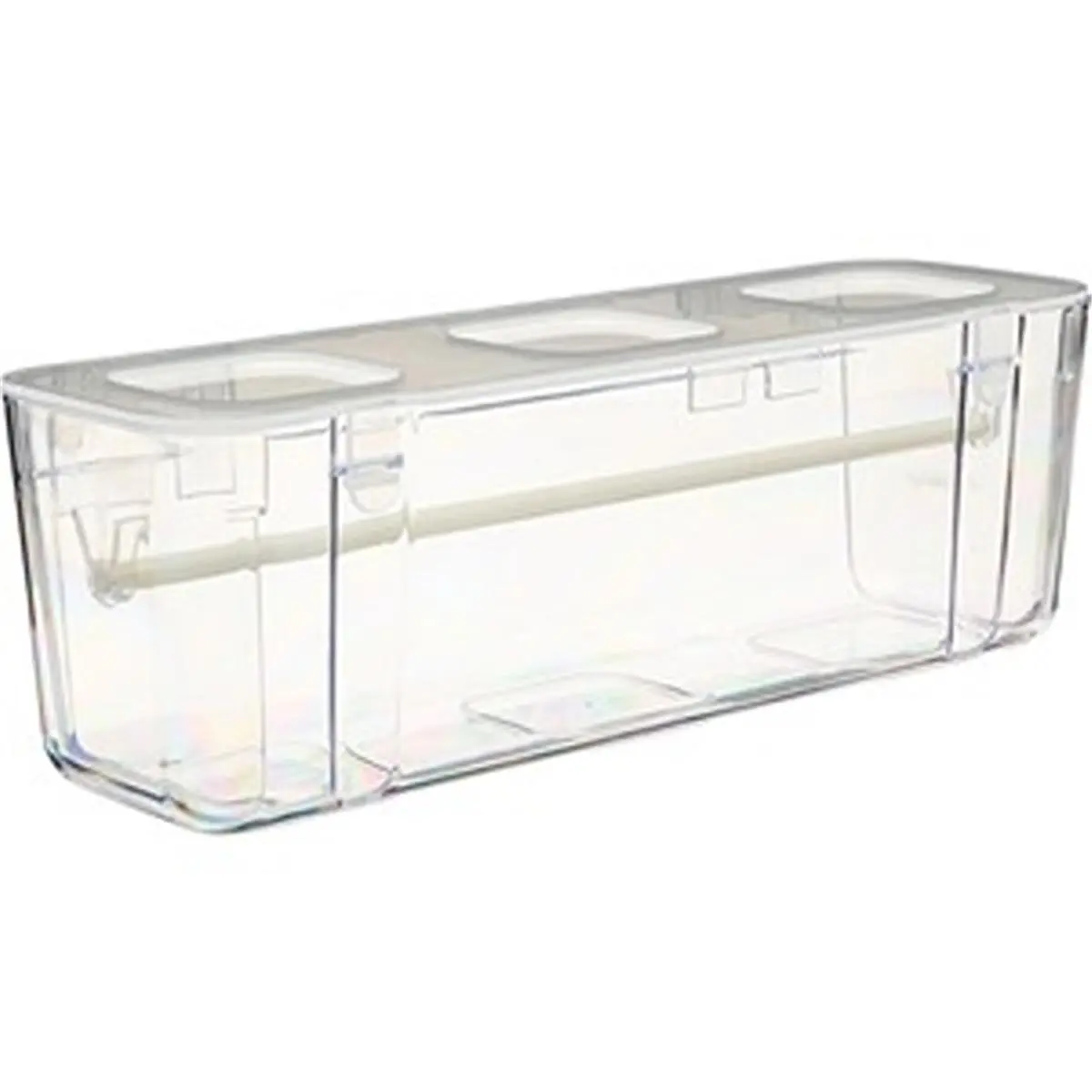 Deflecto DEF29321CR Ribbon Tape Dispenser, 13.3" Width, 4.2" Depth Rectangle Desk Organizer for Ribbon, Yarn (Computers & Office Equipment, Office Stationery & Supplies), Polypropylene
