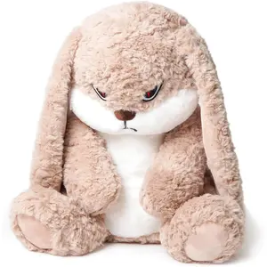 ZEIO Cute Grumpy Bunny Stuffed Animal, 19.6in Floppy Ear Plush Rabbit, Cuddly Soft Huggable Item, Perfect Gift for Kids : Toys & Hobbies,Dolls & Stuffed Toys,Dolls, Stuffed Animals