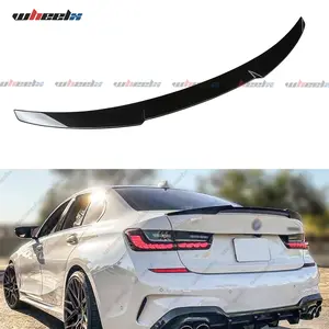 BMW 3 Series G20 (2019-2024) & M3 G80 (2021-2024) - Glossy Black M4-Style High Kick Spoiler Vehicle Accessories Body Kit Accessories