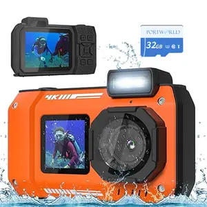 4kdigitalcamera,65 MP waterproof camera , 10 meters underwater camera snorkeling,Resolution travel vlogging camera,Summer Gift High